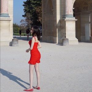 lovers+friends red dress